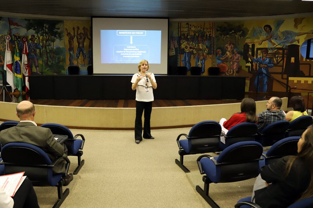 A coordenadora fechou a programação técnica do seminário da Amiprem (Foto: Thiago Rios Gomes)