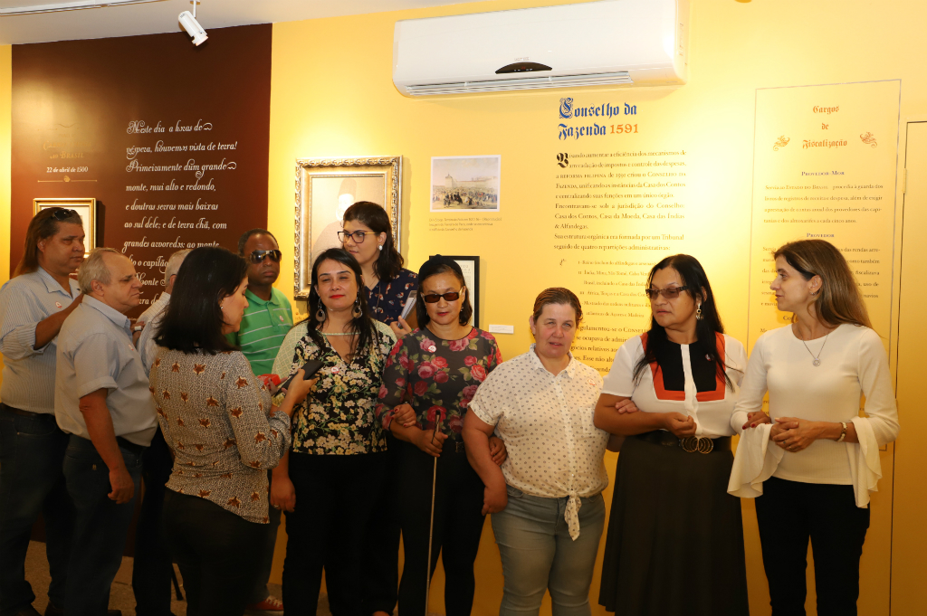Representantes do Instituto São Rafael visitam Casa dos Contos - foto: Lucas Borges