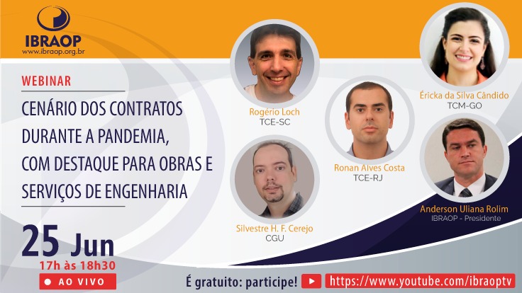 2° Webinar - ?Cenário dos contratos durante a pandemia, com destaque para obras e serviços de engenharia?