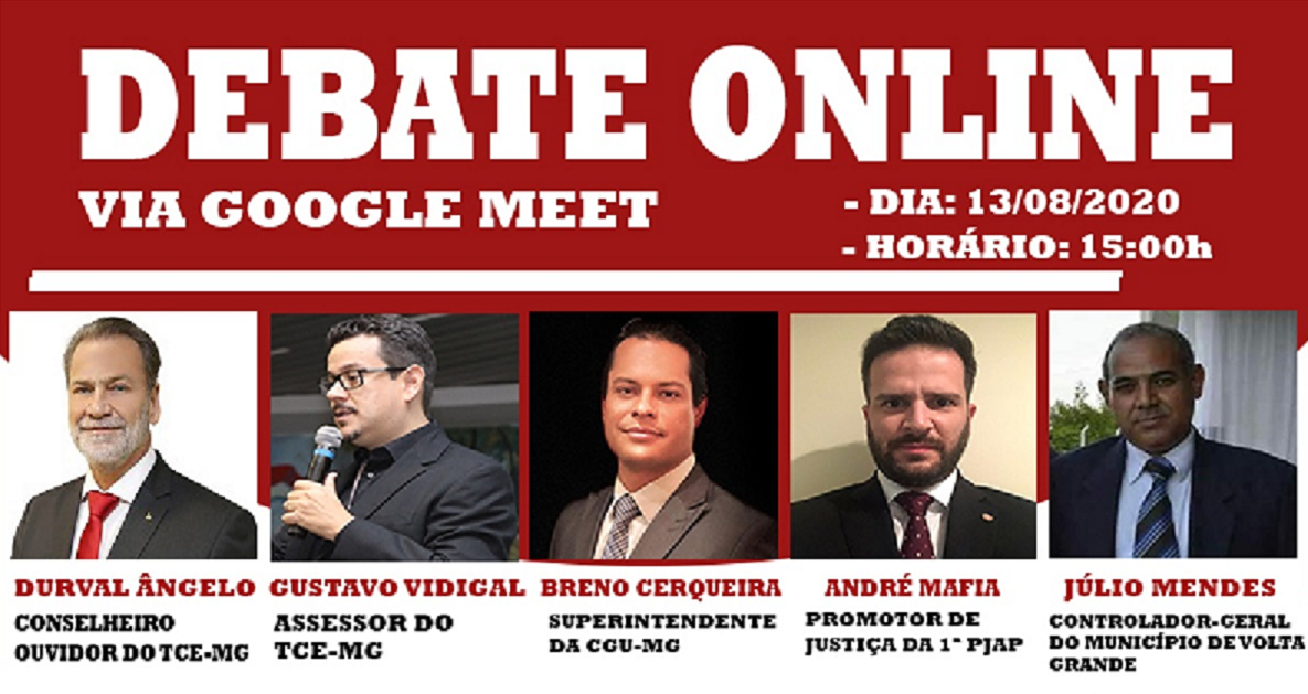 Representantes de órgãos de Controle farão debate online sobre prevenção e combate à corrupção nesta quinta-feira