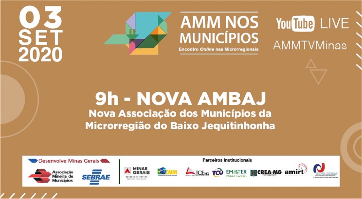 Banner AMM nos Municípios ? Encontro Online nas Microrregionais