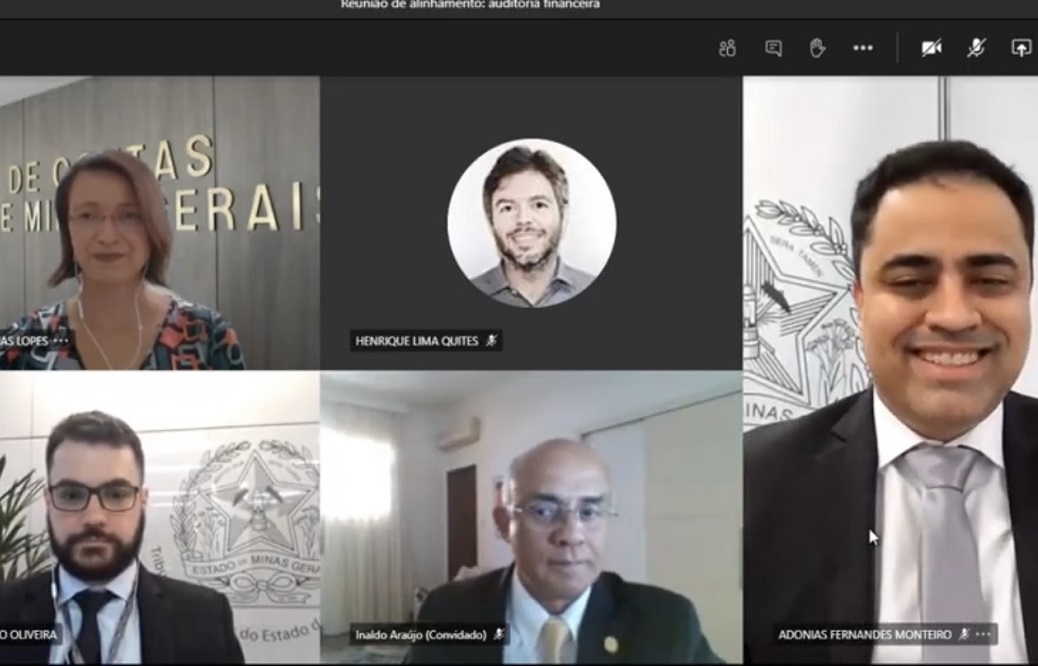 Debatedores do evento online sobre auditoria financeira