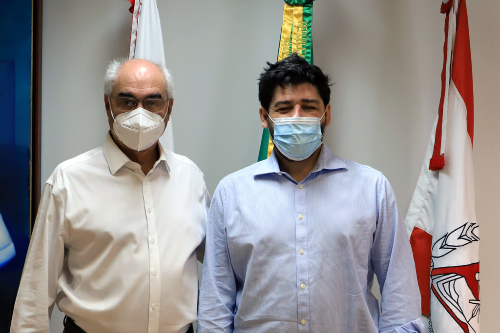 O secretário foi recebido no gabinete da Presidência (Foto: Thiago Rios Gomes)