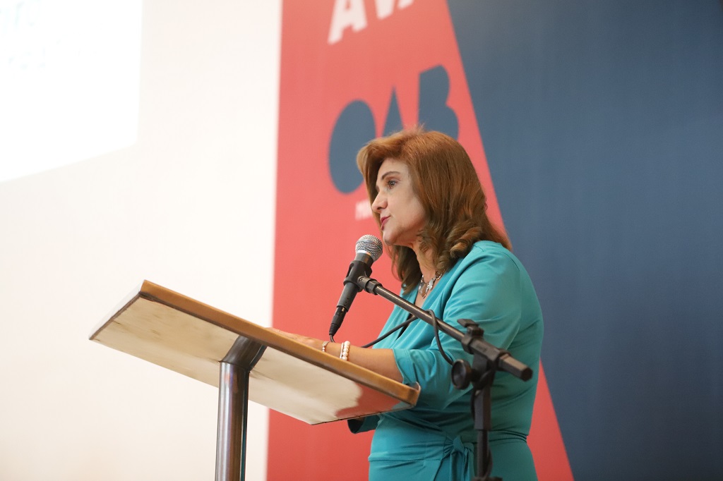 Presidente do IMDA, Luciana Raso, durante congresso em 2022 - foto de arquivo - Felipe Jácome