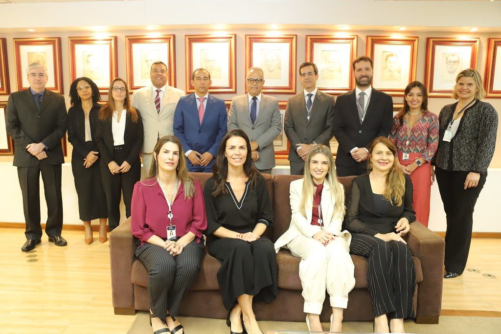 Comissão de Garantia da Qualidade MMD, da Atricon, é recepcionada pelo conselheiro presidente, Gilberto Diniz e pelas Comissões de Controle da Avaliação e de Avaliação do TCEMG. Foto de Vinicius Dias
