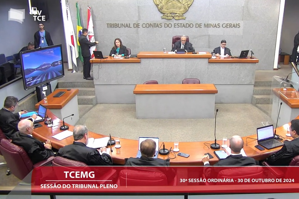 Sessão do Tribunal Pleno de 30 de outubro de 2024 - imagem TV TCE