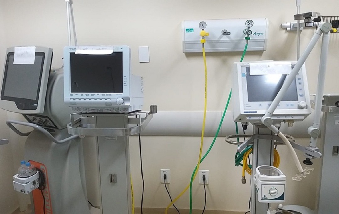 Em Frutal, no Hospital Municipal Frei Gabriel, o eletrocautério e o ventilador não estão sendo utilizados - foto: divulgação TCEMG