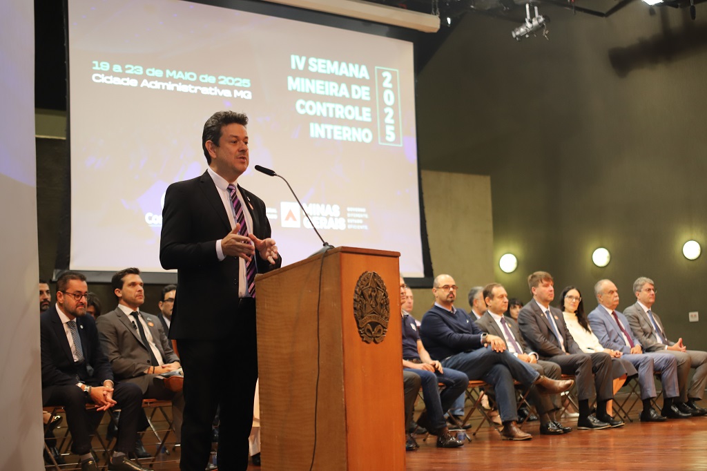 Gustavo Vidigal representou o Tribunal na abertura da 4ª Semana Mineira de Controle Interno - foto: Vinícius Dias