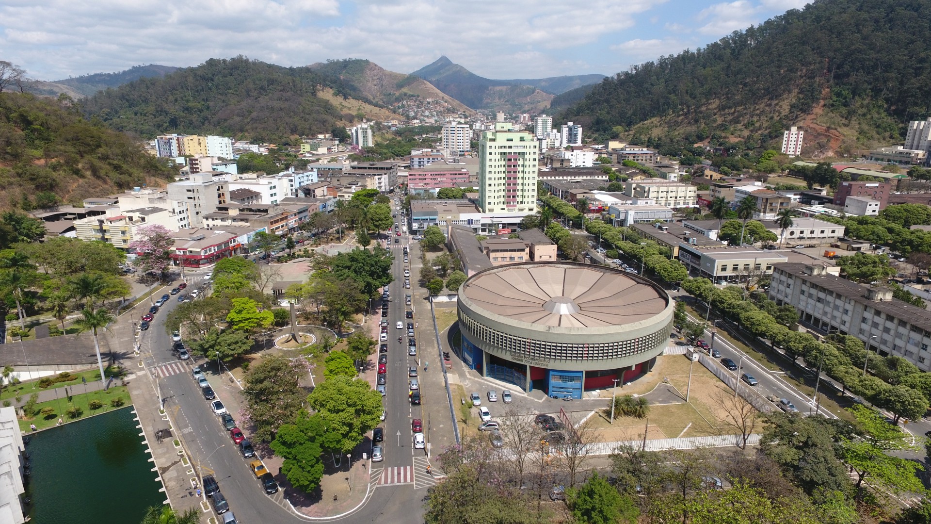 Cidade de Timóteo, na região mineira do Vale do Aço 