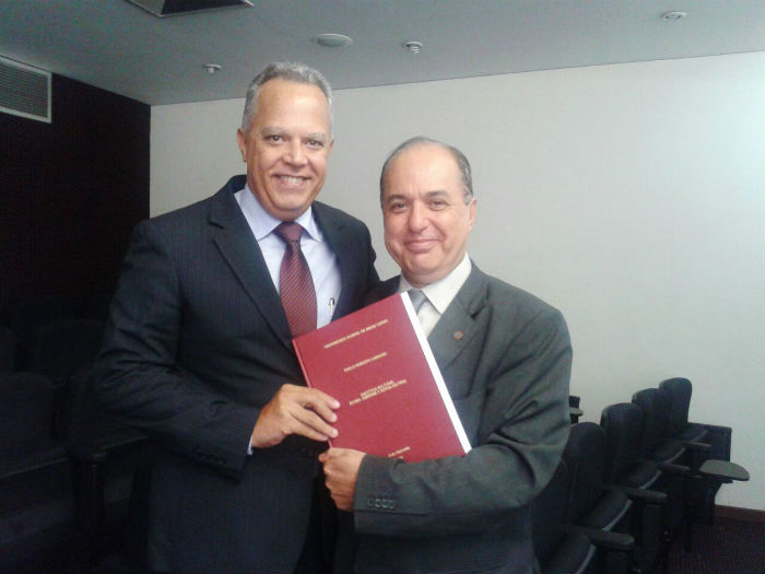 Conselheiro Gilberto Diniz e Paulo Roberto