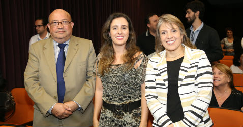 Os servidores do TCEMG Cristiano Alkmim, Roberta Soares e Naila Mourthé