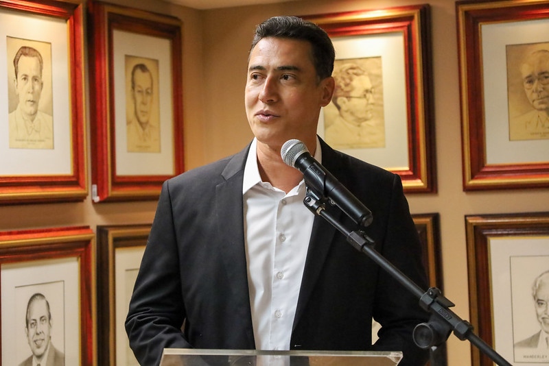 Prefeito de Sete Lagoas, Douglas Melo, qualifica o acordo com o TCEMG como legado para futuras gest&otilde;es - foto: Vin&iacute;cius Dias/TCEMG