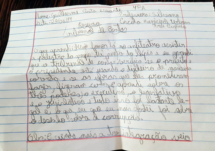 Carta do Aluno Guilherme Costa Duarte