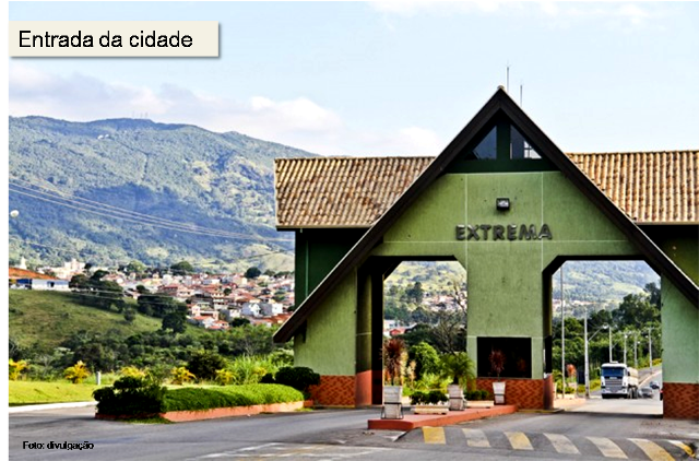 Entrada da cidade de Extrema