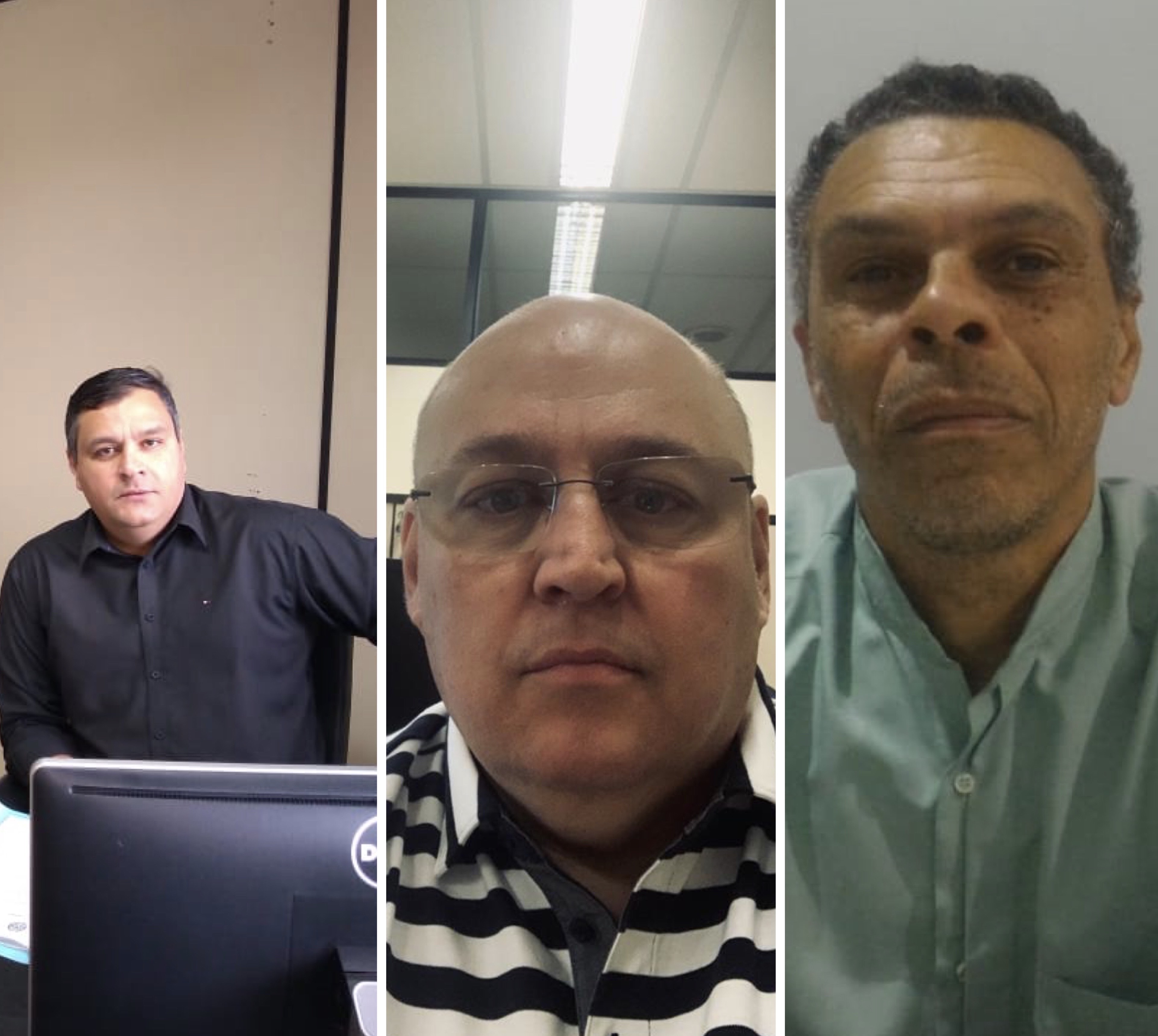 Diego Barcelos, Emídio Filho e Rubens Navarro