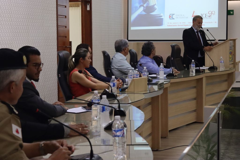 Presidente do TCEMG palestrou em Consolação, cidade do Sul do estado (Foto: Divulgação/Prefeitura Municipal de Consolação)