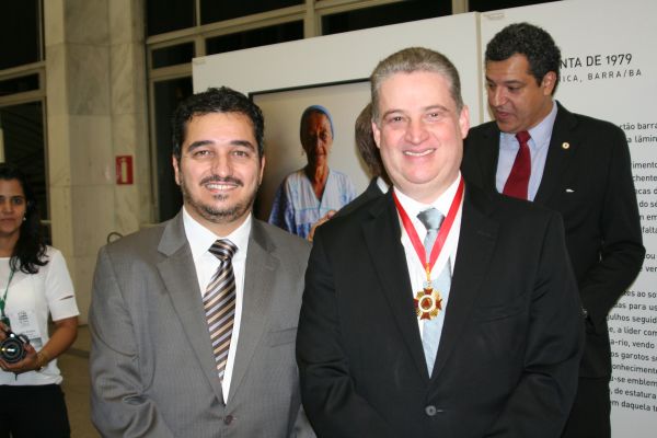O Conselheiro Terrão e o Presidente da ALMG, Adalclever Lopes