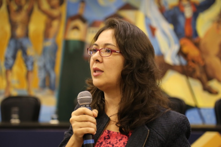  Élida Graziane Pinto, procuradora do Ministério Público de Contas de São Paulo, no lançamento do app Na Ponta do Lápis